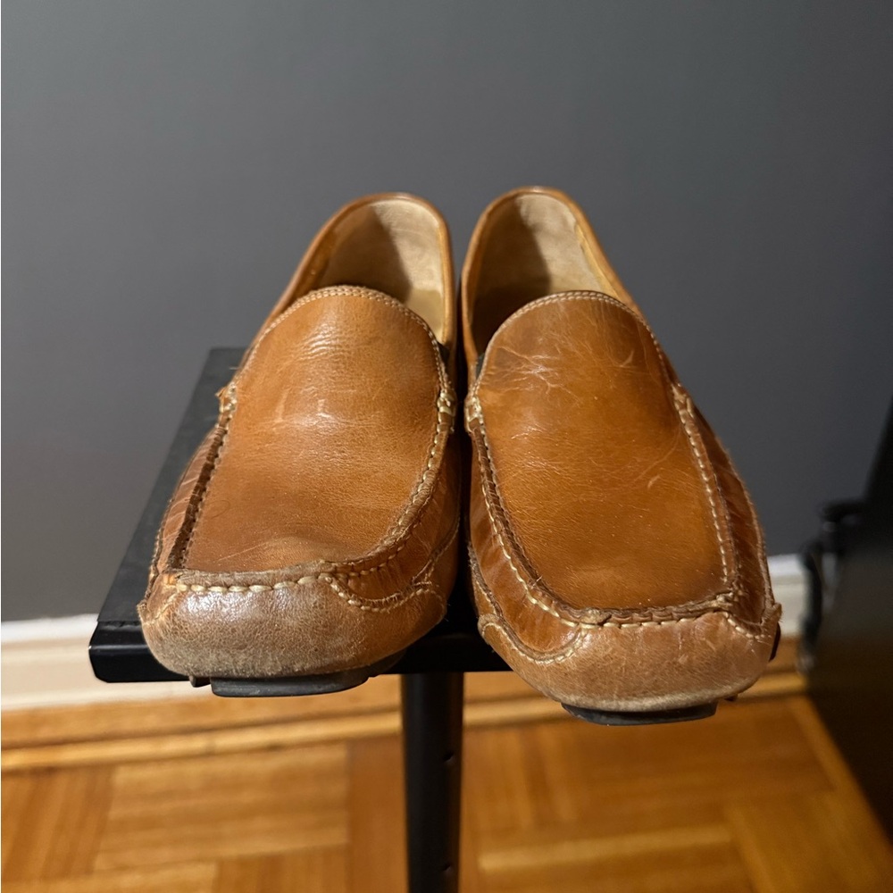 Rockport Tech Loafers – Brown Leather Slip-On – Men’s Size 10